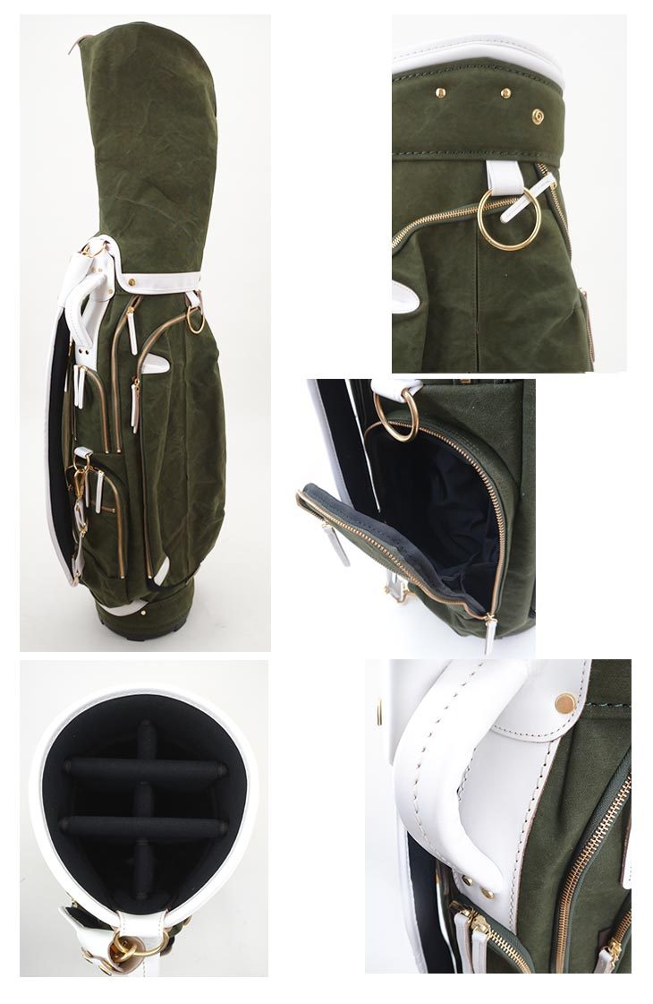 考英舎 キャディバッグ 9型 3.5kg ハンドメイド 板垣 帆布 C/Bag