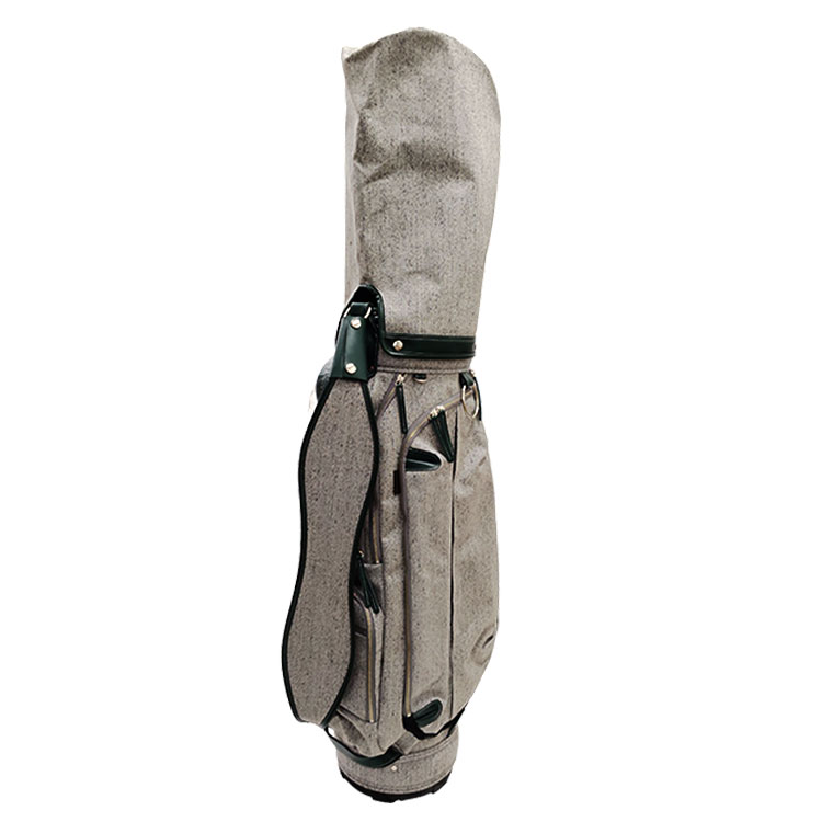 考英舎 キャディバッグ 9型 3.5kg ハンドメイド 板垣 帆布 杢グレー