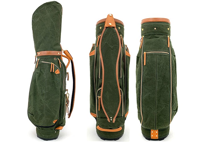 考英舎 キャディバッグ 9型 軽量 3.5kg ハンドメイド 板垣 帆布