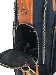考英舎 キャディバッグ 9型 3.5kg ハンドメイド 板垣 帆布 カーキ