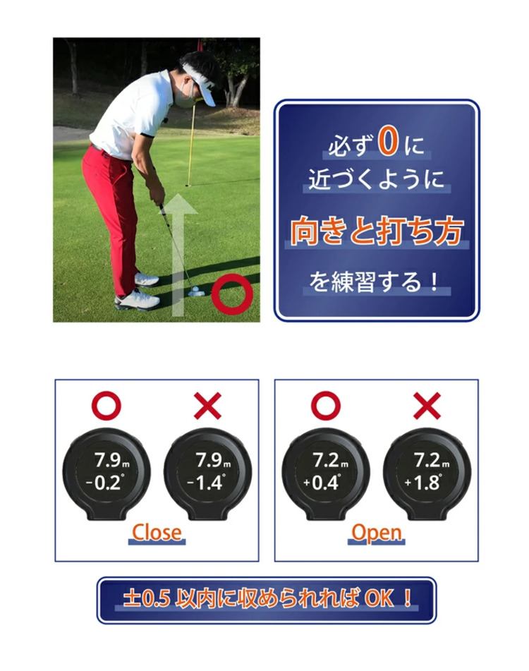 【練習器具】リンクス エックスビック パッティングビュー Lynx XVIC PUTTING VIEW パター 方向性 トレーニング AI練習器 ゴルフ | Lynx | 07