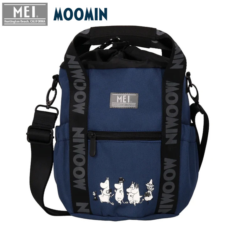 MEI×MOOMIN ショルダーバッグ ネイビー ショルダーベルト ストラップ ムーミン メイ GOLF BALL SHOULDER BAG STRAP ME3036NV-1 ゴルフ｜daiichigolf