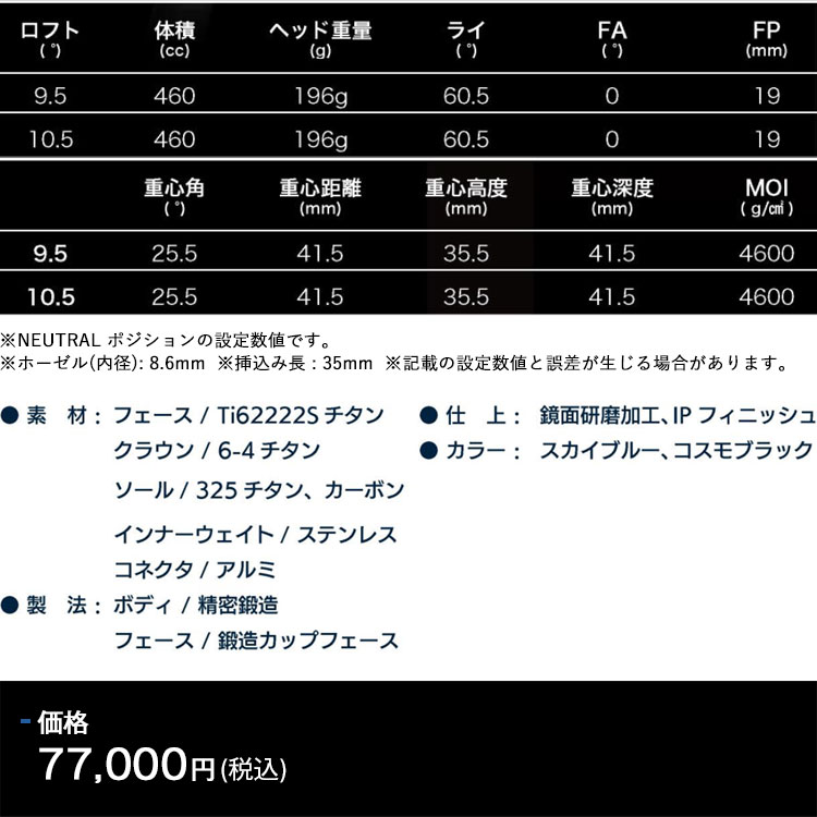 【特注】メタルファクトリー METALFACTORY A+(プラス) DW ドライバー Newton Golf ニュートンゴルフ Newton Motion(モーション) DR用 シャフトの画像