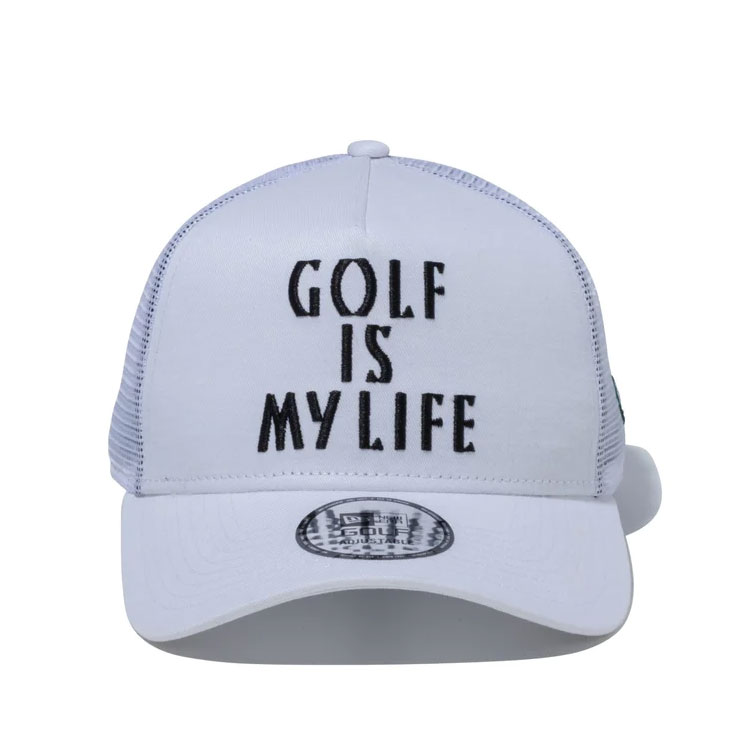 ニューエラ キャップ 9FORTY A-Frame トラッカー Golf is My Life ホワイト 13517937 NEW ERA 940 ゴルフ｜daiichigolf｜02