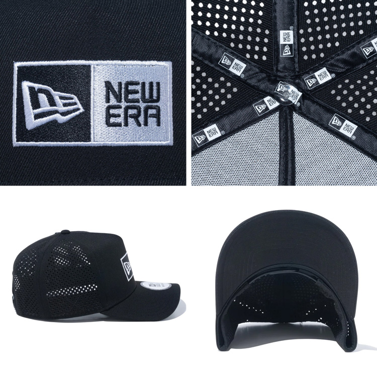 ニューエラ キャップ 9FORTY A-Frame Laser Perforated Box Logo ブラック ボックスロゴ  14109280 NEW ERA ゴルフ｜daiichigolf｜04