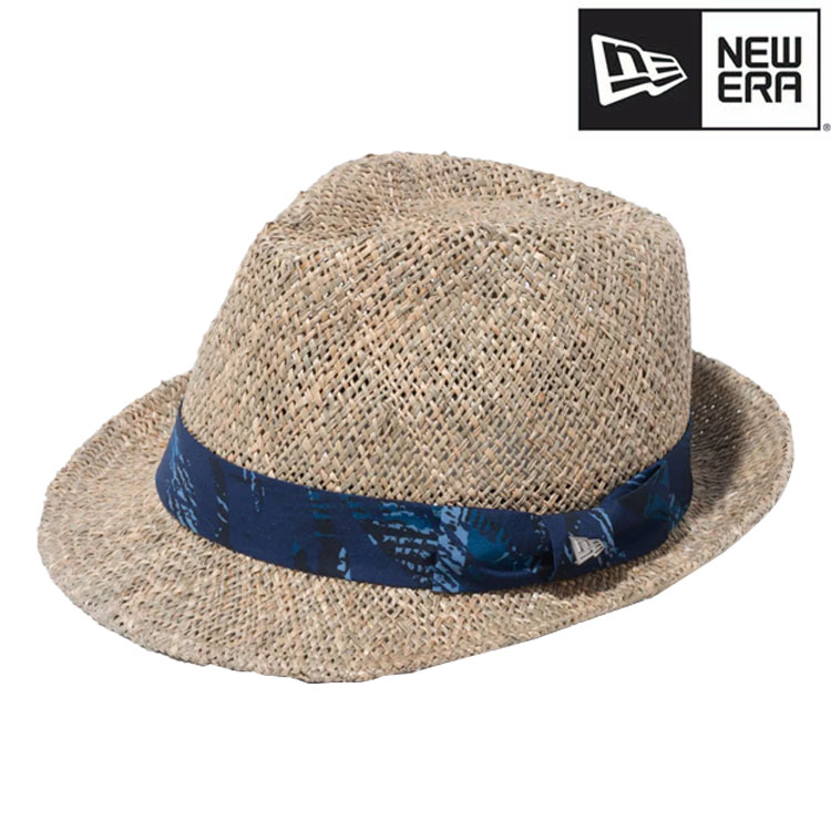 ニューエラ  トリルビー ハット シーグラス SEAGRASS ネイビーカモ 麦わら 14109159 NEW ERA ゴルフ｜daiichigolf