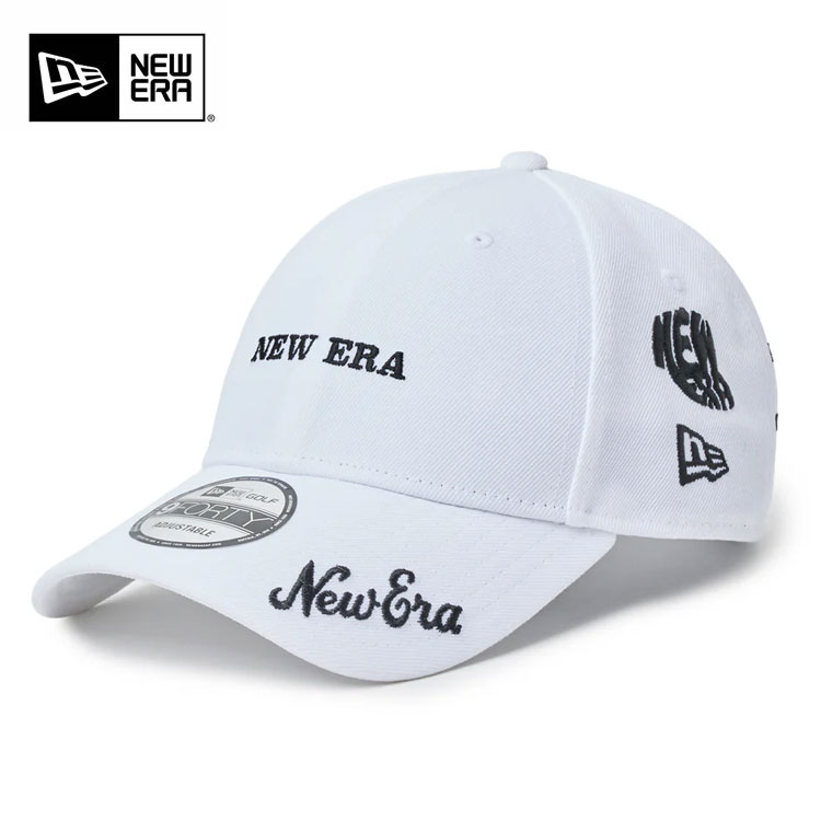 �j���[�G�� �S���t �L���b�v 9FORTY Archive Logo �A�[�J�C�u���S �z���C�g 14747250 NEW ERA GOLF