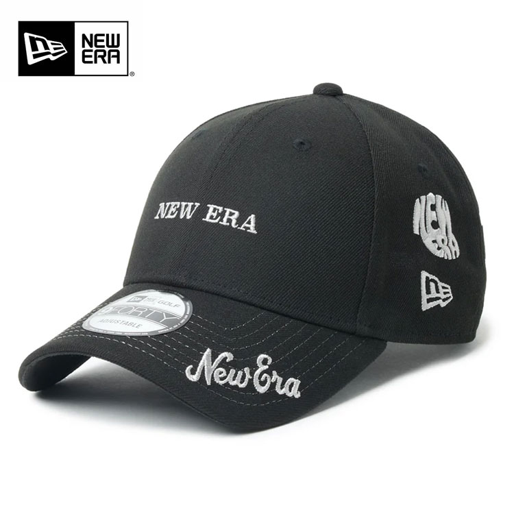 �j���[�G�� �S���t �L���b�v 9FORTY Archive Logo �A�[�J�C�u���S �u���b�N 14747252 NEW ERA GOLF