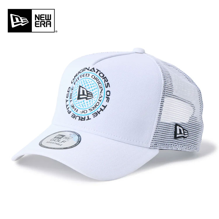 �j���[�G�� �S���t �L���b�v 9FORTY A-Frame �g���b�J�[ Circle Logo �z���C�g 14747295 NEW ERA GOLF