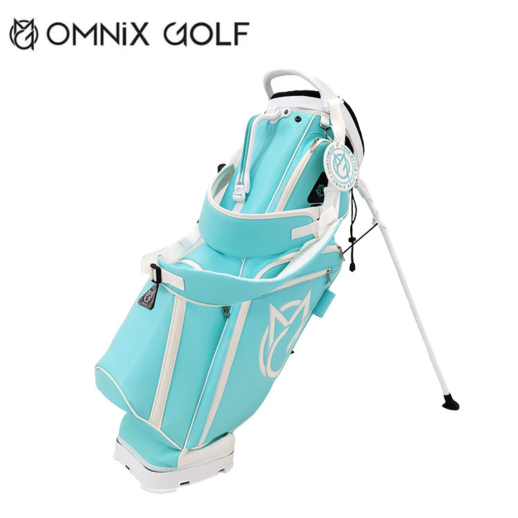 【新品未使用】オムニックスゴルフ スタンド式 キャディバッグ ミントカラー OMNiX GOLF（オムニックスゴルフ） 【大特価】オムニクス ゴルフ 軽量