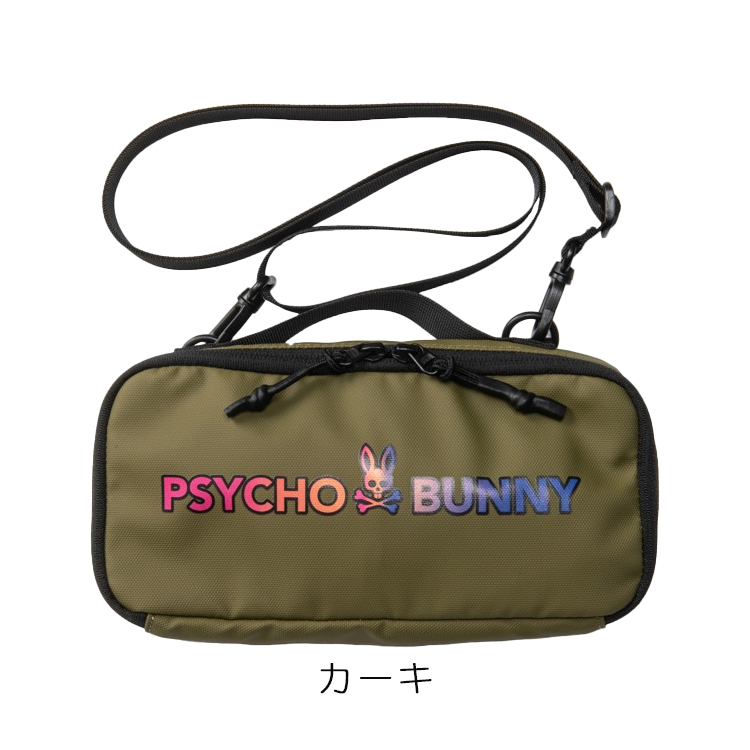 Psycho Bunny（サイコバニー） ゴルフ ポーチ グラデーションロゴ