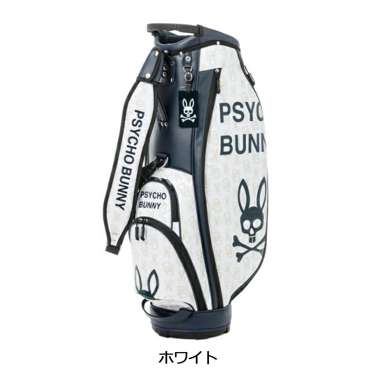 サイコバニー カートキャディバッグ モノグラム 9型 46インチ対応 Psycho Bunny MONOGRAM PBMG4SC4 ゴルフ｜daiichigolf｜03