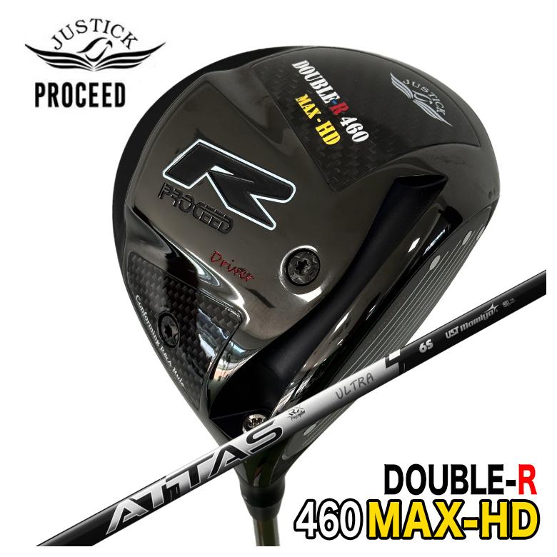 【特注】 JUSTICK ジャスティック PROCEED DOUBLE-R 460MAX-HD ドライバー USTマミヤ ATTAS RX ULTRA BLACK シャフト