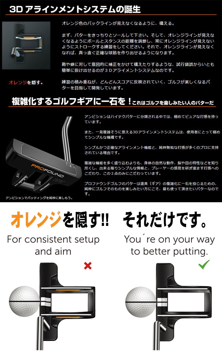 プロファウンドゴルフ Ambition Pro/アンビションプロ パター : 第一