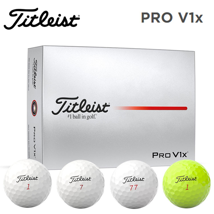 Titleist タイトリスト プロ V1x ゴルフボール Pro 1ダース (12