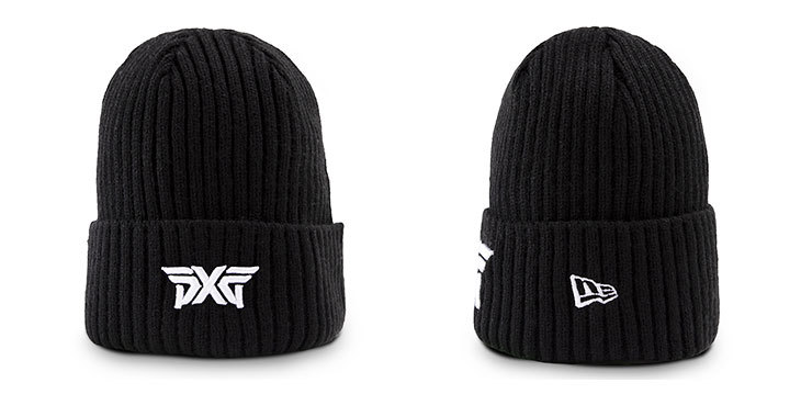 PXG ニット キャップ CLASSIC KNIT CUFF BEANIE ブラック NEWERA (PXG正規品) ゴルフ ネコポス対応