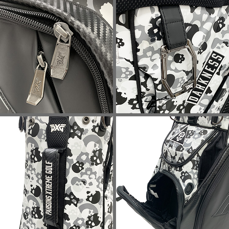 PXG ハイブリッド スタンド キャディバッグ Darkness Skull Camo HybridStand Bag B-PG040D  【PXG正規品】 ゴルフ