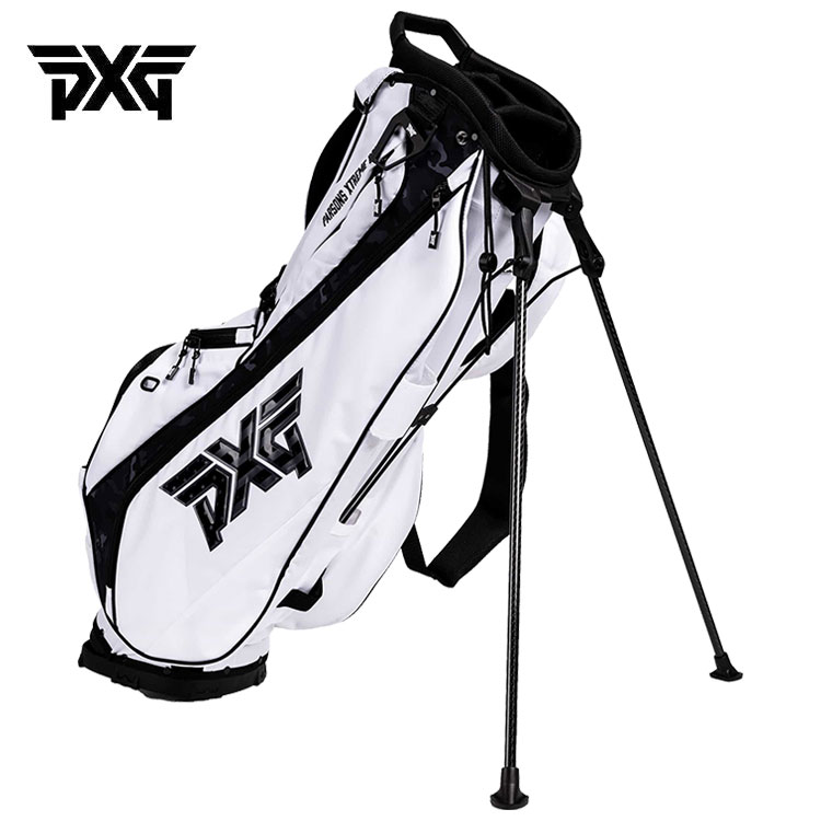 PXG キャディバッグ フリーダム コレクション 軽量 キャリースタンドバッグ Freedom Collection  ホワイト／ブラック【PXG正規品】ゴルフ