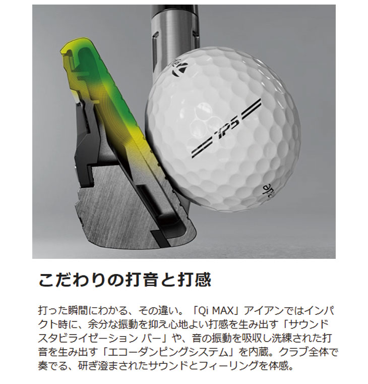 TaylorMade（テーラーメイド） Qi MAX アイアン 6本セット (#6〜PW, AW