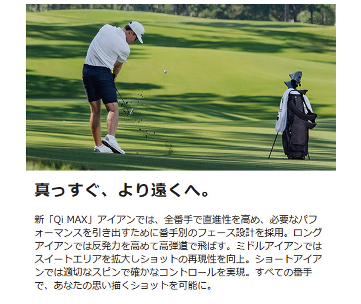【単品】 テーラーメイド Qi MAX LITE アイアン #5.#SW テーラーメイドオリジナル REAX45 カーボンシャフト 日本正規品 Taylormadeの画像