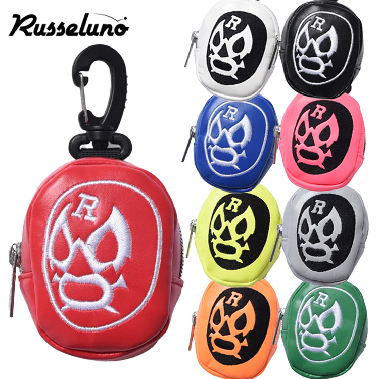 ラッセルノゴルフ マスクマン ボールポーチ LUCHA BALL POUCH Russeluno RGD-2312801