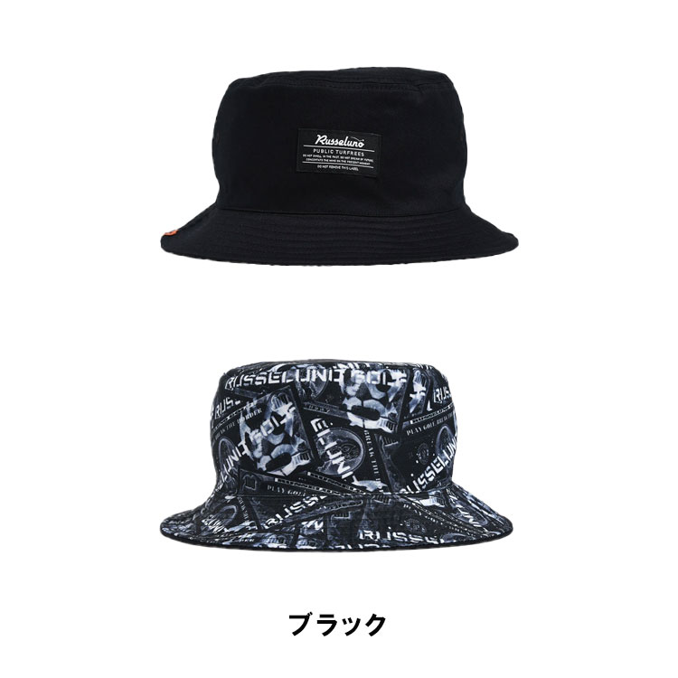 RUSSELUNO ★ レインハット Russeluno リバーシブル ハット REVERSIBLE BUCKET HAT