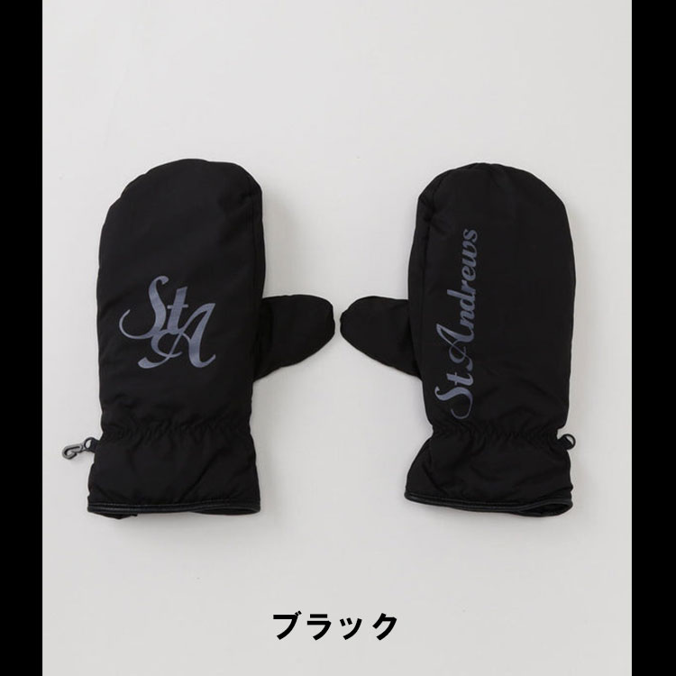 ゴルフウェア　セントアンドリュース ユニセックス タフタ ミトン 042-5284151 010 ブラック [2025年秋冬モデル] St ANDREWS セント アンドリュース ポリエステルタフタ ミトン ユニ