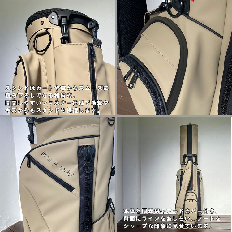 数量限定】京谷 イルマヤテラス スタンド キャディバッグ Big zipper
