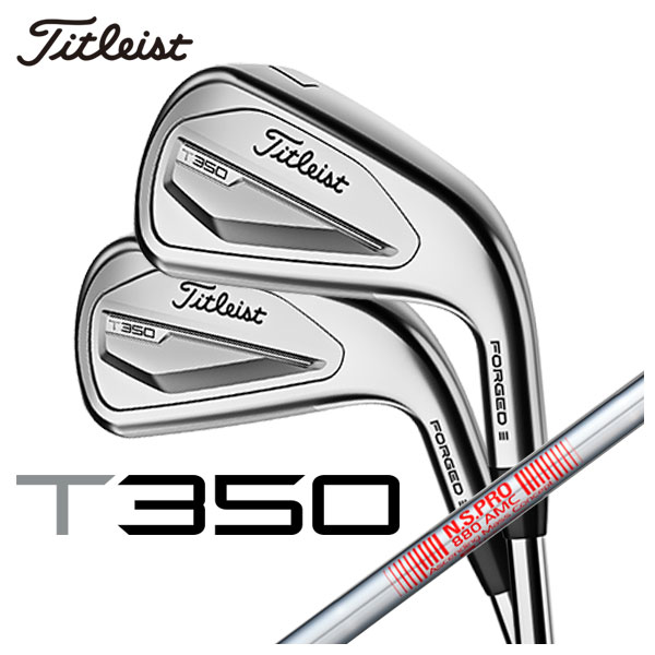 タイトリスト T350アイアン N.S.PRO 880 AMC スチールシャフト #6 Pw,W(48°) 6本セット 日本正規品 2023年 メンズ Titleist :23t350ir 02:第一ゴルフ