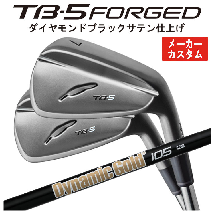 【1本から購入可能・メーカーカスタム】 フォーティーン TB-5 フォージド アイアン ダイヤモンドブラックサテン ダイナミックゴールド105 オニキス ブラック