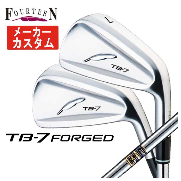 (メーカーカスタム) フォーティーン  TB-7 フォージド アイアン ダイナミックゴールドシャフト 5本組（＃6-Pw） FOURTEEN TB-7 FORGED