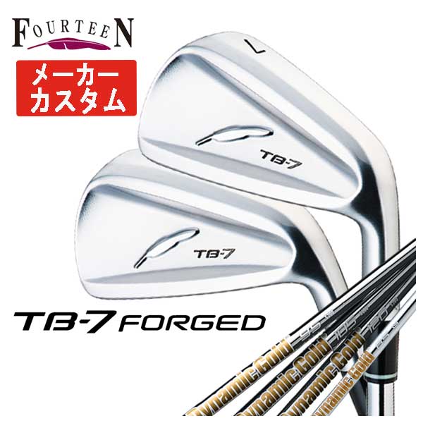 (メーカーカスタム)  フォーティーン  TB-7 フォージド アイアン ダイナミックゴールドシャフト85-120 5本組（＃6-Pw） FOURTEEN TB-7 FORGED