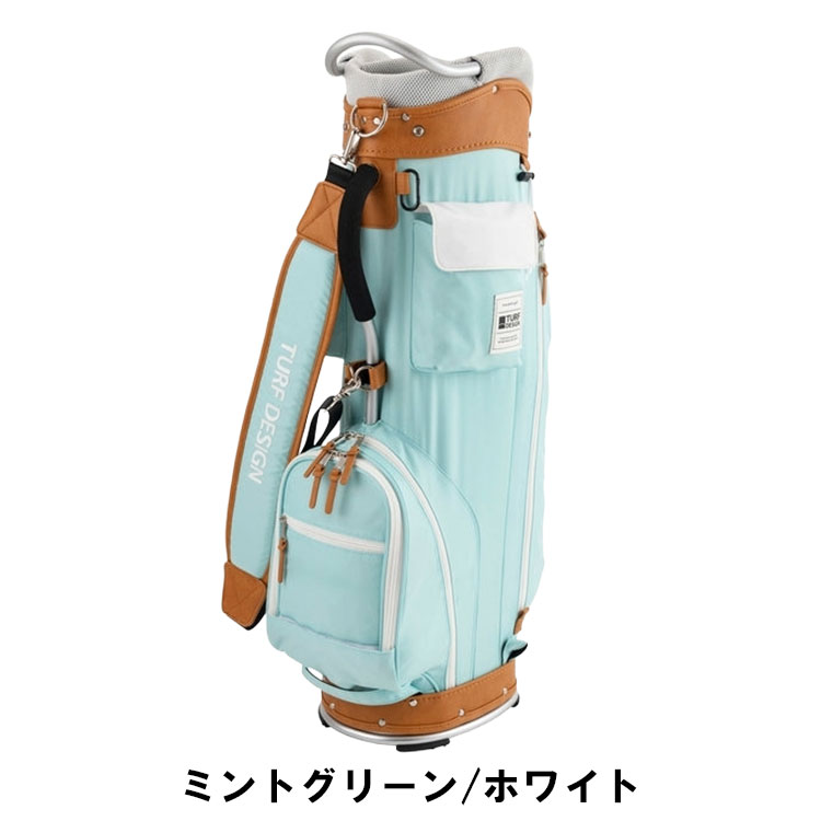 美品 TURF DESIGN キャディバッグ ネイビー/ホワイト　ターフデザイン ターフデザイン ゴルフバッグ・ケース レディス 通販｜GDOゴルフショップ