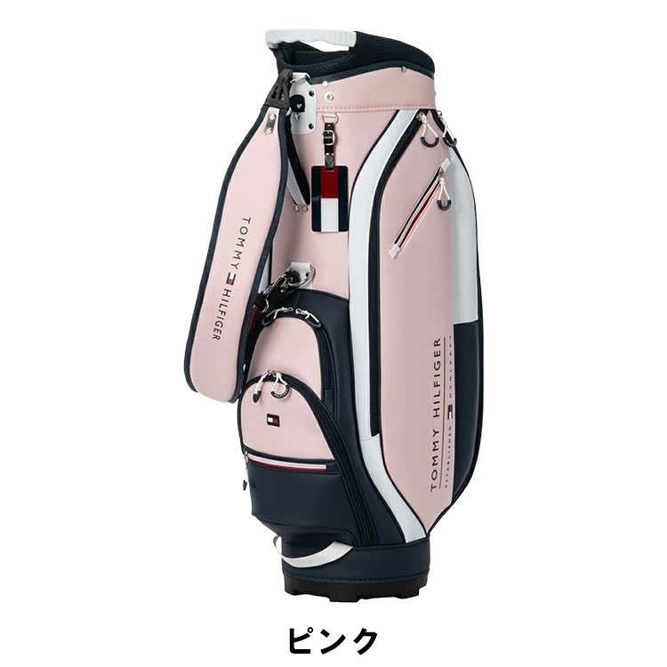 TOMMY HILFIGER キャディバッグ（色：ピンク系）｜ゴルフ用バッグ