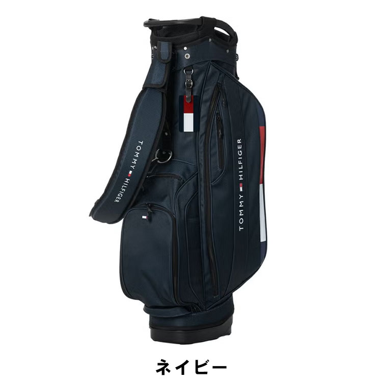 トミーヒルフィガー スタンドキャディバッグ【9.0型】ネイビーthmg6sc8 TOMMY HILFIGER（トミー・ヒルフィガー） (ポイント10％)トミー