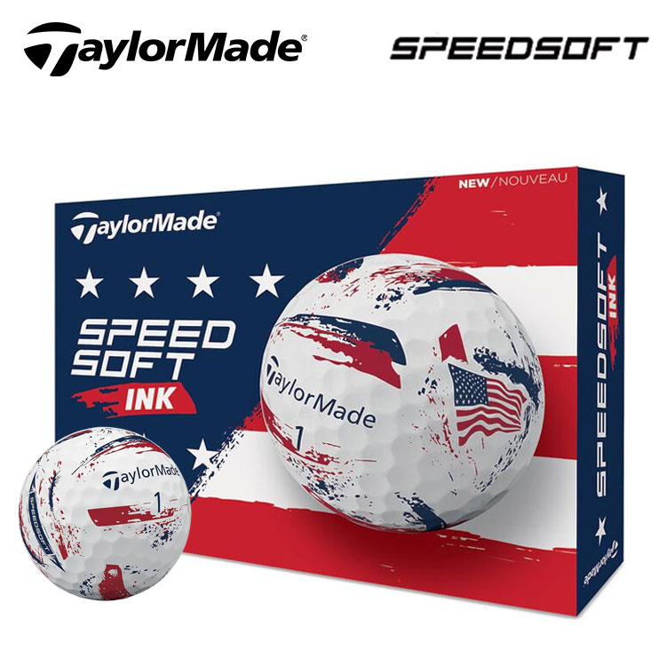 �e�[���[���C�h �S���t�{�[�� �X�s�[�h�\�t�g �C���N USA 2026�N TaylorMade SpeedSoft INK USA 1�_�[�X 12�� ���{���K�i