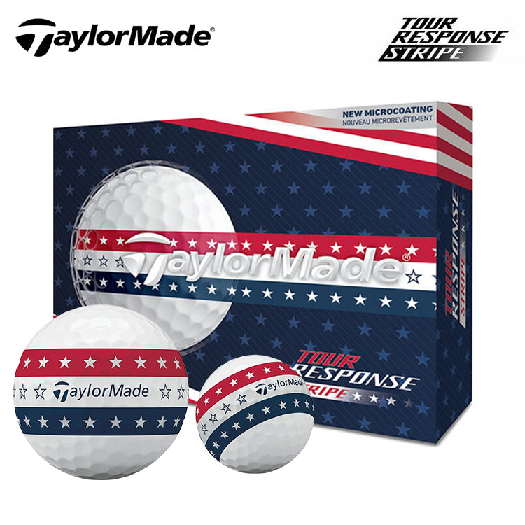 �e�[���[���C�h �S���t�{�[�� �c�A�[���X�|���X �X�g���C�v USA 1�_�[�X�i12������j TaylorMade Tour Response Stripe USA 2026�N ���{���K�i ���C������{�[��