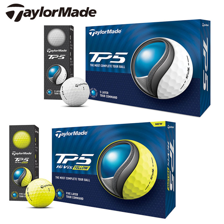 (ポイント10％)テーラーメイド ゴルフボール TP5 ツアーボール 1ダース 12球 TaylorMade 日本正規品｜daiichigolf