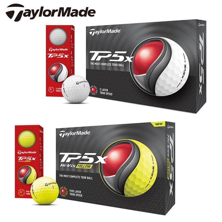(ポイント10％)テーラーメイド ゴルフボール TP5x ツアーボール 1ダース 12球 TaylorMade 日本正規品｜daiichigolf