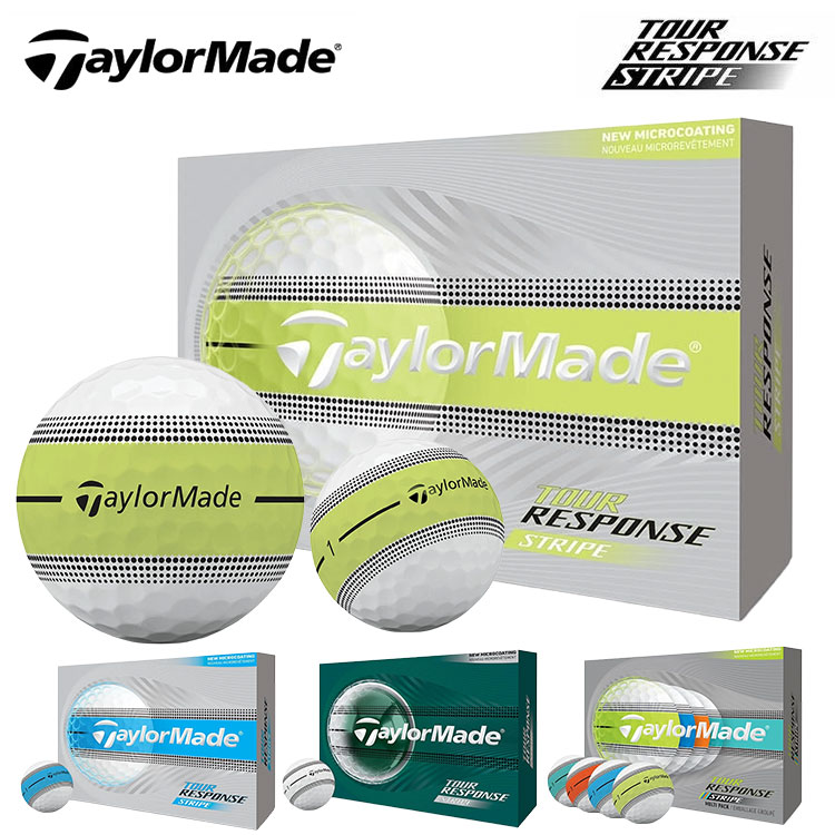 �e�[���[���C�h �S���t�{�[�� �c�A�[���X�|���X �X�g���C�v 1�_�[�X�i12������j TaylorMade Tour Response Stripe 2026�N ���{���K�i ���C������{�[��