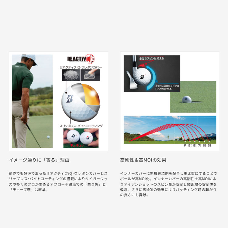 BRIDGESTONE GOLF 【2ダースセット】ブリヂストン ツアーB XS ゴルフ