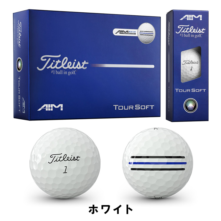 Titleist（タイトリスト） ツアーソフト エイム・ブルー ゴルフボール