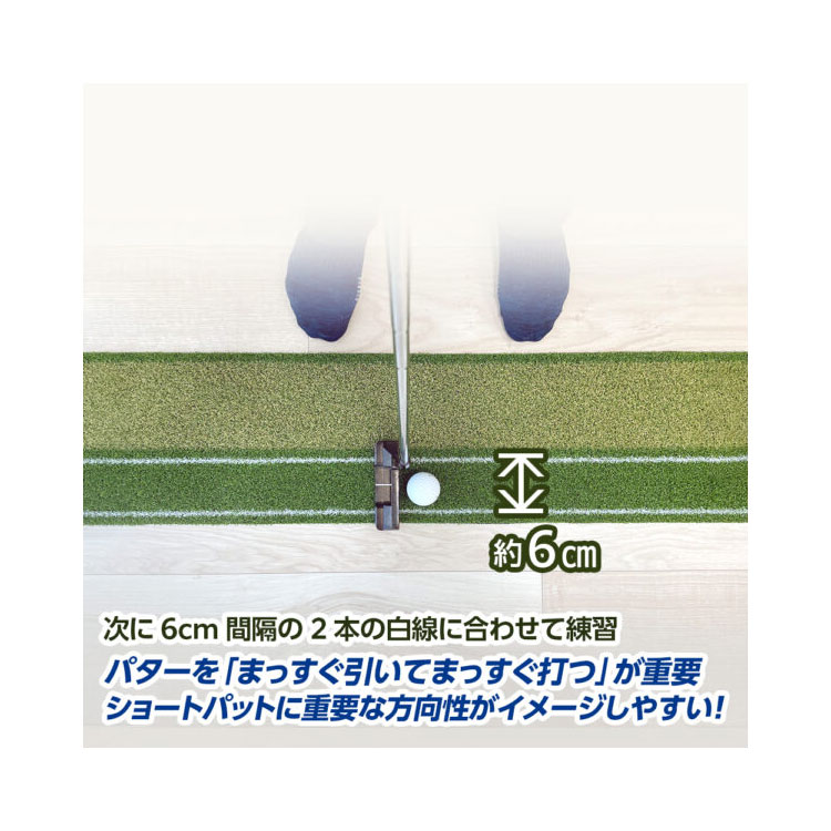 【練習器具】ダイヤゴルフ ツインパターグリーンHDR パターマット TR-5009｜daiichigolf｜06