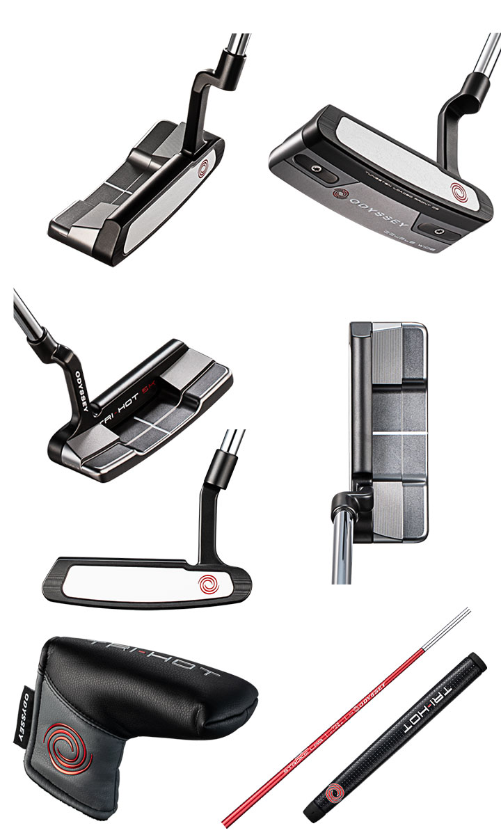 オデッセイ トライホット 5K ダブルワイド パター クランクネック ストロークラボ レッド ODYSSEY TRI-HOT 5K DOUBLE  WIDE DW PUTTER