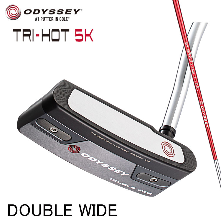 オデッセイ トライホット 5K ダブルワイド パター ダブルベント ストロークラボ レッド ODYSSEY TRI-HOT 5K DOUBLE WIDE DW PUTTER