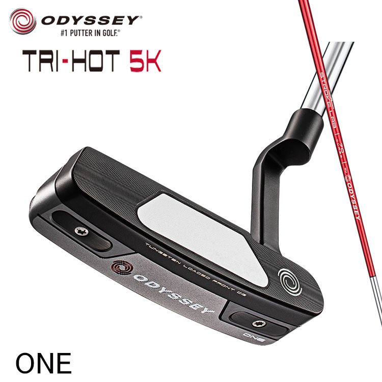 【大特価】オデッセイ トライホット 5K ワン パター クランクネック ストロークラボ レッド ODYSSEY TRI-HOT 5K ONE PUTTER｜daiichigolf