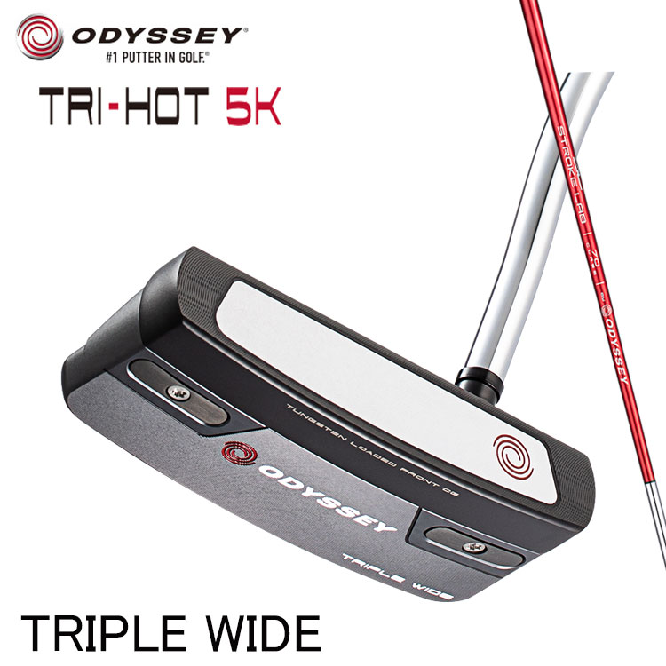 オデッセイ トライホット 5K トリプルワイド パター ダブルベント ストロークラボ レッド ODYSSEY TRI-HOT 5K TW CS PUTTER