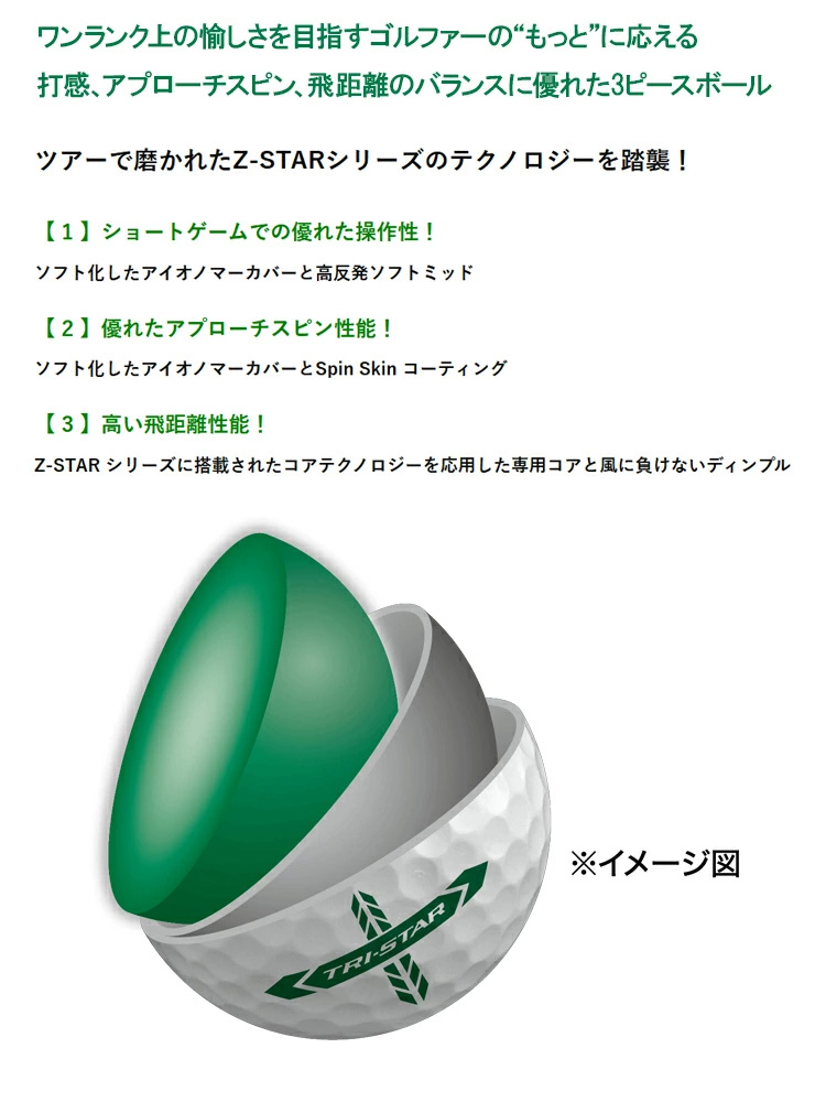 SRIXON 【2ダースセット】スリクソン ダンロップ TRI-スター ゴルフ