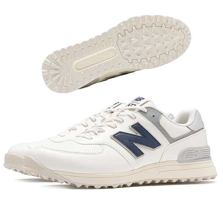 �j���[�o�����X new balance �S���t�V���[�Y �X�p�C�N���X Golf 574 v4 �V�[�\���g/�l�C�r�[ SEA SALT with NB NAVY and LINEN UG574E4