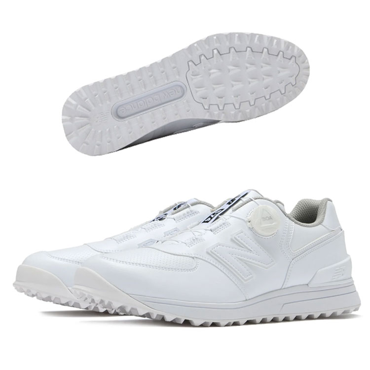 ニューバランス new balance ゴルフシューズ スパイクレス ボア ホワイト 574 v3 SL BOA(R) F UGBS574F